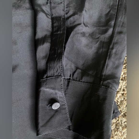 J. Crew Black Fitted Notched Collar Button Down Shirt - Picture 6 of 7